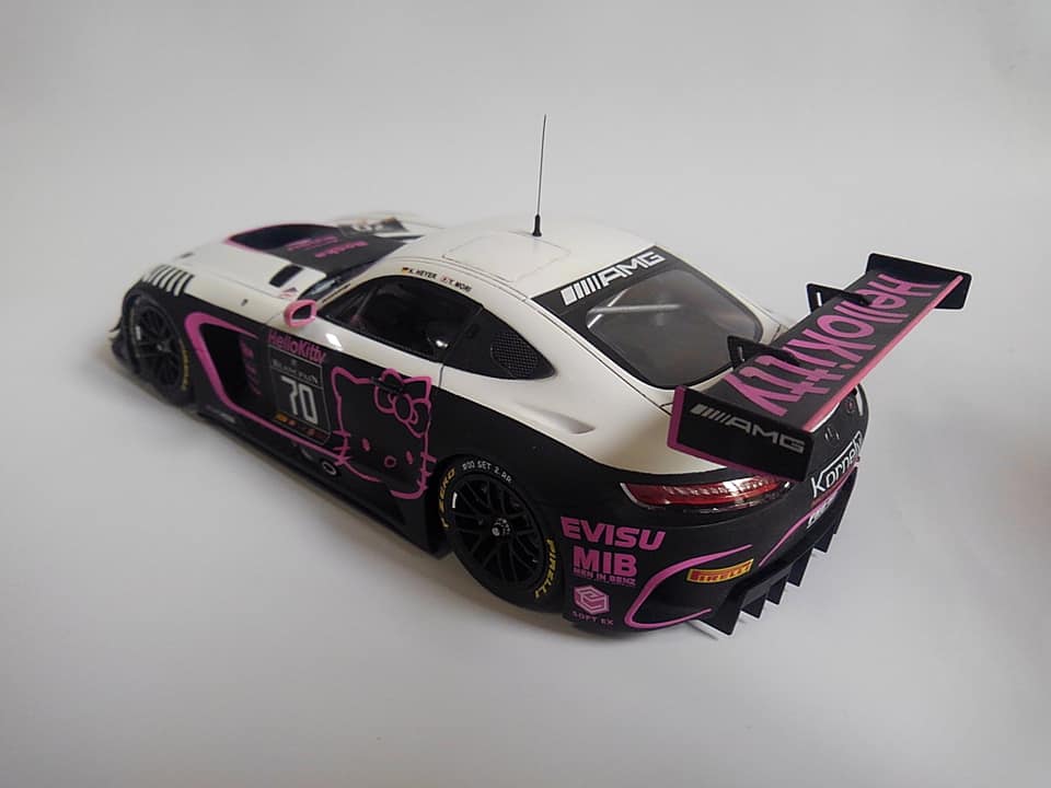 Mercedes AMG GT3 "Hello Kitty" (Tamiya 1/24 w/ Slotfabrik decals)
