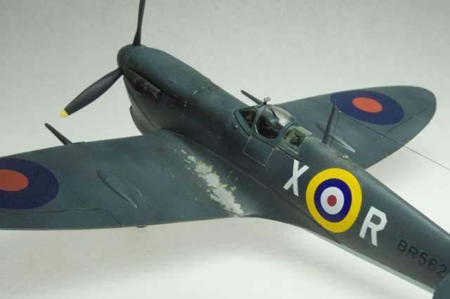 Spitfire Vb (1/48 Airfix)
Flown on Malta in July 1942 by Flight Lt. Ray Hesselyn,  249 Sqdn.
