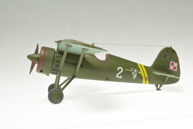 PZL P.11C (Heller 1/72)
Markings are those of 121 Eskadry Mysliwkiej, Polish Air Force 1939.
