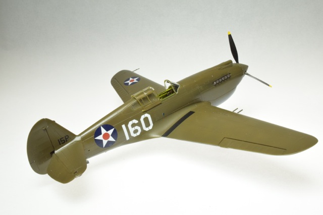 P-40B (Airfix 1/48)
Markings are those of  2nd. Lt. George Welch for Dec. 7, 1941, at Wheeler Field.
