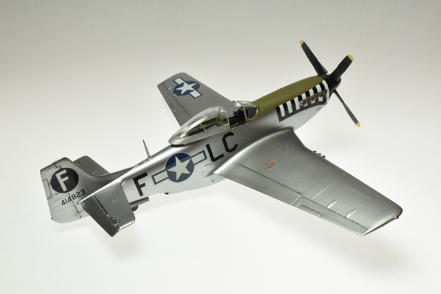 P-51D (Monogram 1/48)
Miss Miami is a  P-51D piloted by Lt. Ernest C. Fibelkorn,  77th FS 20th FG,  King’s Cliffe England
