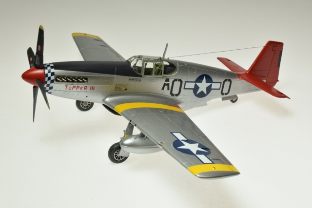 P-51B (Monogram 1/48)
Topper III is a P-51B piloted by Capt. Ed Toppins,  99th FS  332nd FG  15th AF,  Ramitelli Italy
