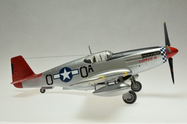 P-51B (Monogram 1/48)
Topper III is a P-51B piloted by Capt. Ed Toppins,  99th FS  332nd FG  15th AF,  Ramitelli Italy
