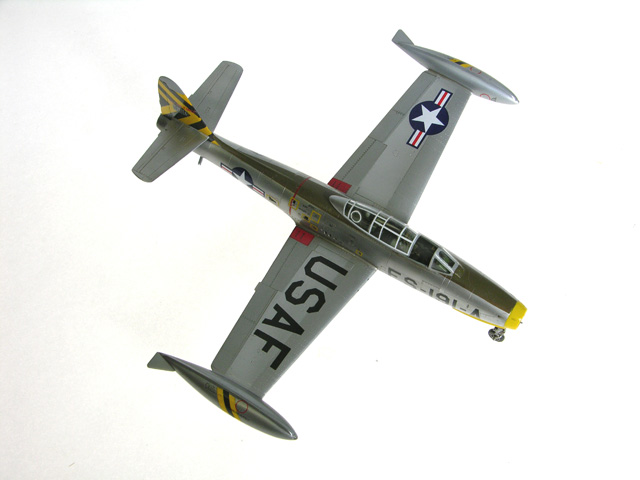 F-84E (Academy 1/72)
This is the 1/72 F-84E from Academy, built with kit decals in the markings of Dolph Overton's "Dolph's Devil."
