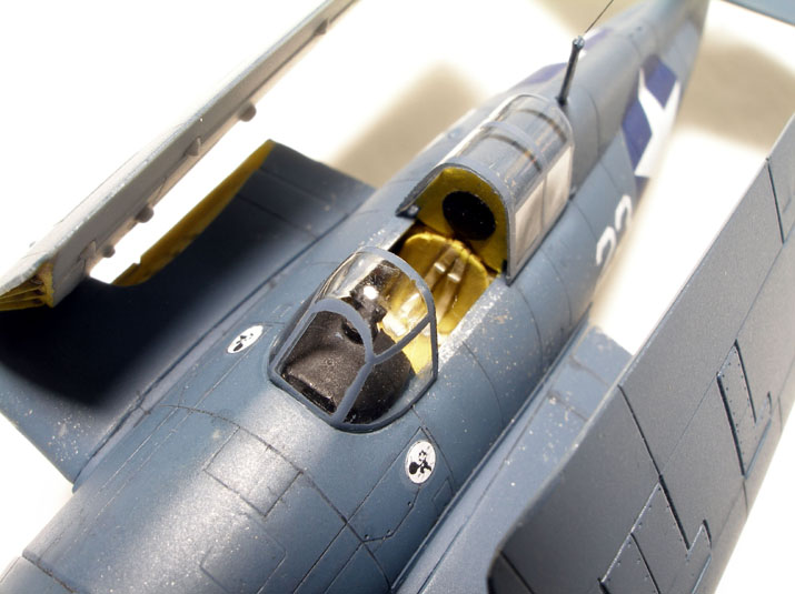 F4F-4 Wildcat (1/72 DML) 
I added True Details' resin cockpit and replaced the canopy with my own vacuformed one.
