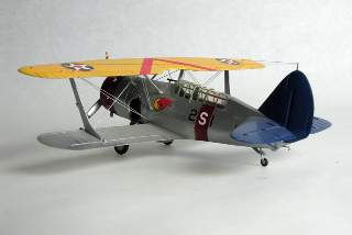 SBC-4 Helldiver (Heller 1/72)
Used brass "wire" for the rigging, hence the sag. Can't recommend it. Nice little kit otherwise.
