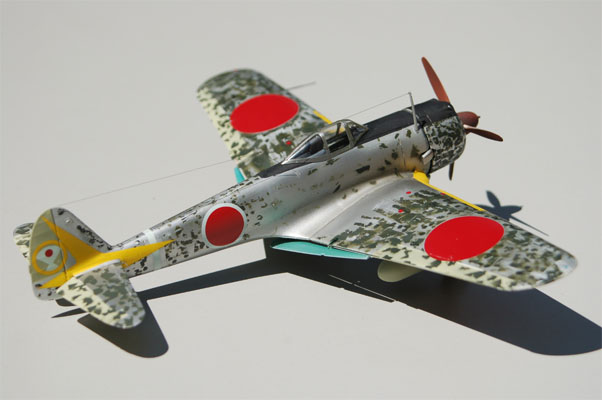 Nakajima Ki-43-II Hayabusa (Oscar).  Late Version
The Nakajima Ki-43-II Hayabusa (Oscar) had an upgraded Ha 115 engine and refined airframe.  The Imperial Japanese Army continued to rely on the Ki-43-II as its main fighter type up until the end of the war because of its efficency and simple maintenance requirements.

