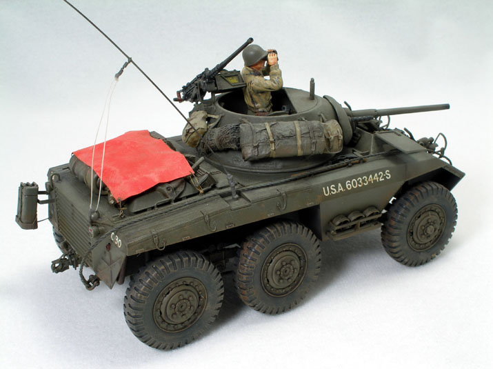 M8 Greyhound, 636th TD, 36th Infantry Division
Tamiya 1/35 kit with Verlinden Interior and Eduard PE set
