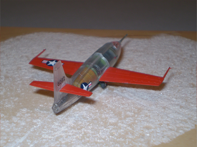 Bell X-1 (Dragon 1/144)
The markings are for  
Chuck Yeager's record breaking flight in the Glamorous Glennis.
