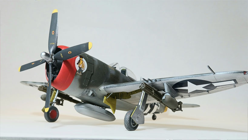 P-47D "Hairless Joe", Col. David Schilling, 56th Fighter Group 1944 (Monogram 1/48)
