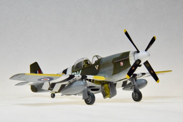 P51C-1-NTC, Polish Air Force (Arma 1/72)
P51C-1-NTC in markings of 315 Squadron PAF (Polish Air Force) in June, 1944. This is from the Arma kit, made in Poland.

