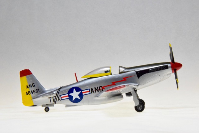 P-51H (RS Models 1/72)
Nice kit and, as far as I know, the only decent 1/72 scale kit of the last version of the Mustang, the P-51H. Markings are for a Texas Air National Guard stationed at Brooks AFB in 1953. (I was a junior in high school!)
