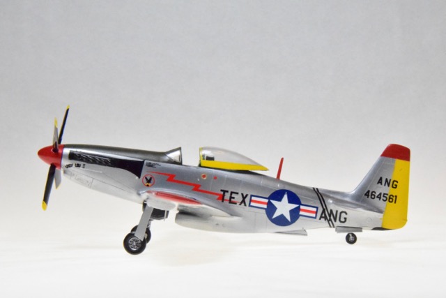 P-51H (RS Models 1/72)
Nice kit and, as far as I know, the only decent 1/72 scale kit of the last version of the Mustang, the P-51H. Markings are for a Texas Air National Guard stationed at Brooks AFB in 1953. (I was a junior in high school!)
