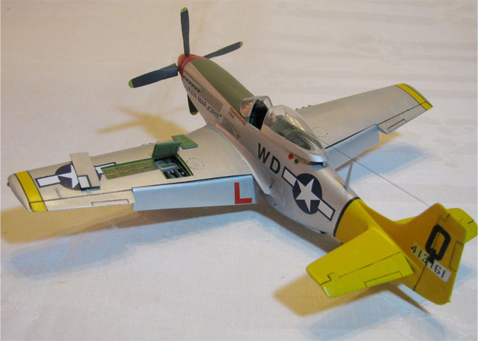 P-51D Queen Marjorie (Monogram 1/48)
Pilot:  Col. Marion Malcom
4th Fighter Sqdn.  52nd  Fighter Grp.  15th AF
Madna, Italy     Spring 1945
