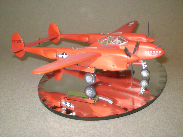 P-38 "Yippie" (HobbyBoss 1/72)
"Yippie" was the 5000th P-38 made and toured the country on a war bond tour before being shipped off to the Pacific theater.
