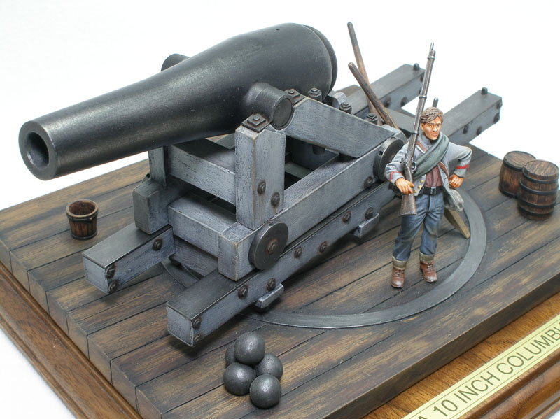 Confederate 10-inch Columbiad (Verlinden 54mm Box Stock)
