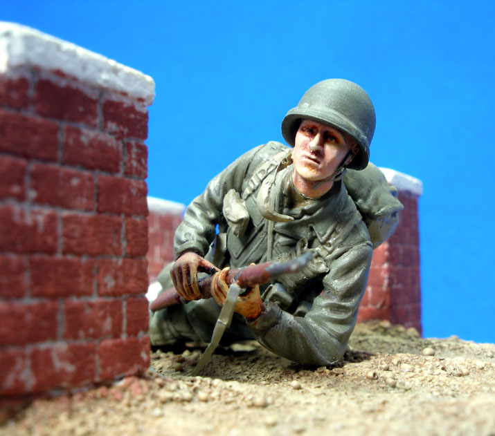 WWII US Paratrooper (from DML 1/35 17th Airborne Div "Op. Varsity" kit)
