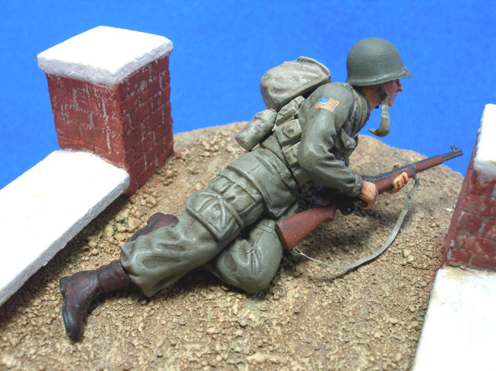 WWII US Paratrooper (from DML 1/35 17th Airborne Div "Op. Varsity" kit)
