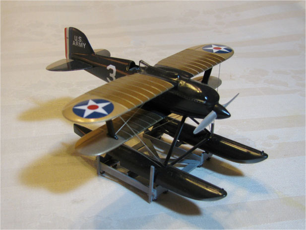Curtiss R3C-2 (1/48 Testor's)
This Curtiss R3C-2 is the Testor's release of the old Hawk 1/48 kit.   It represents the 1925 Schneider Trophy winner flown by then Lt. Jimmy Doolittle.
