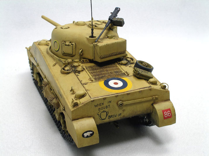 Sherman III (Lend-Lease M4A2) at El Alamein, Oct 1942
Tamiya 1/48 M4A1 with Faxon Conversion and LionRoar PE Set
