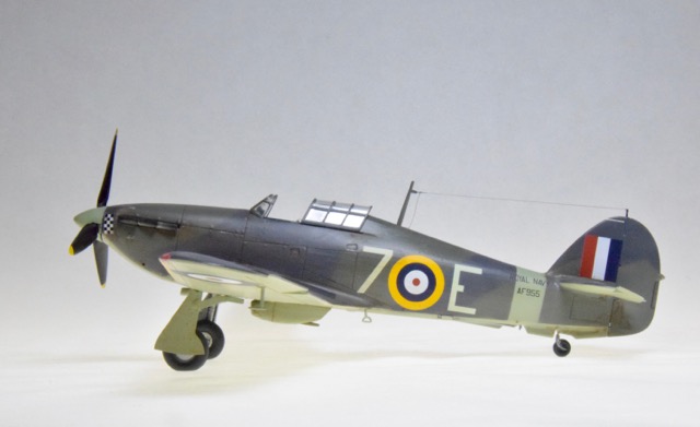 Sea Hurricane (Airfix 1/48)
Built out of the box, the markings are from 1942 where it served aboard the HMS Indomitable “Ironclad”, Diego Suarez, Madagascar.
