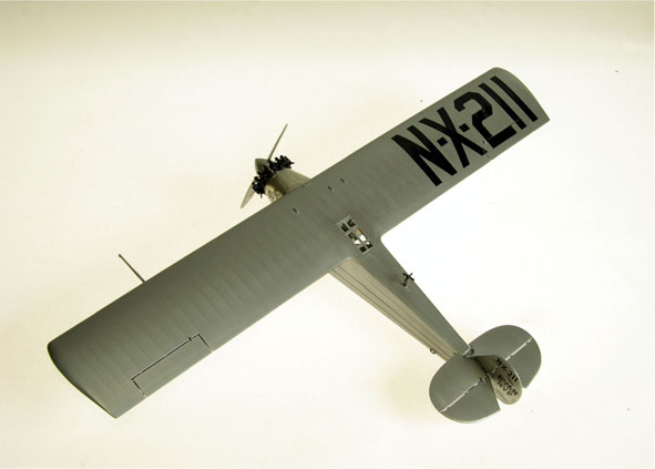 Spirit of St. Louis (Revell 1/48) w/ Bare-Metal Foil cowling with hand applied turnings
