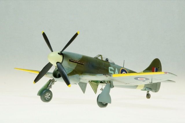 Hawker Tempest Mk. V (Airfix 1/72)
This is the new tool 1/72 Hawker Tempest Mk. V from Airfix. It is a simple build with two options for markings. This model is in markings of Royal New Zealand Air Force, stationed in Cambridgeshire England, 1944.
