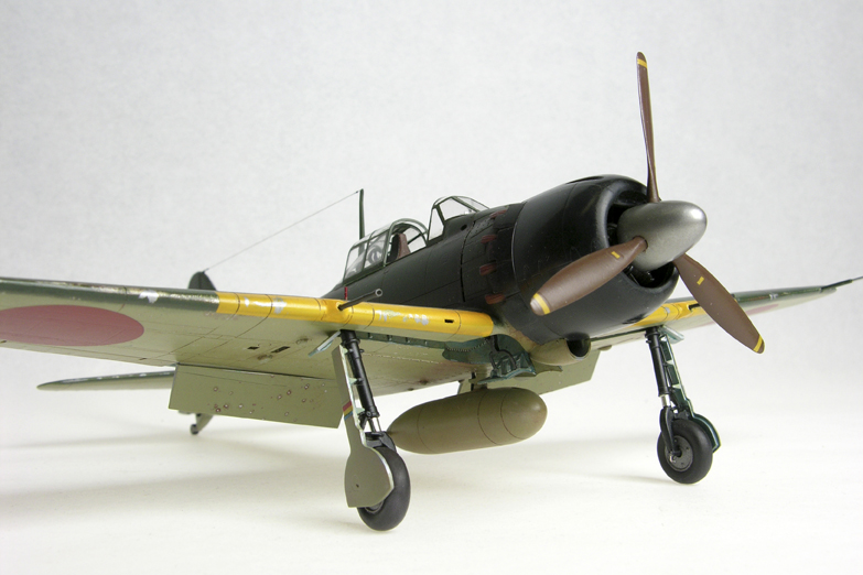 A6M5 Ty52 Zero (1/48 Hasegawa)
Finished as a Nakajima built aircraft. I used filters (oil paints thinly applied) to bring the colors and decals together and to simulate some of the weathering.
