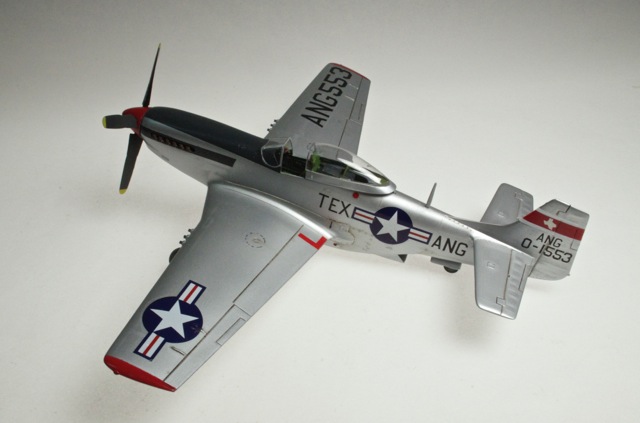 P-51D (1/48 Monogram)
Decals are scratch and find. Model won the Air National Guard award at the recent Capitol Classic show.
