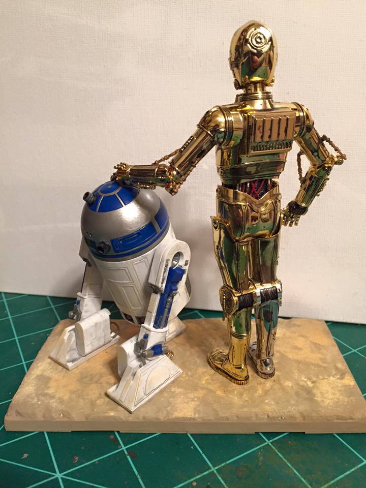 C-3PO and R2-D2 (Bandai 1/12)
These aren't the droids you are looking for.
