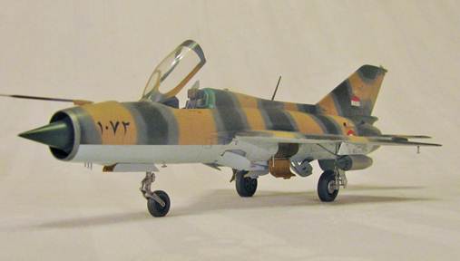 MiG 21PF (Academy 1/48)
Markings are for Egyptian Air Force during the 1973 Yom Kippur war.
