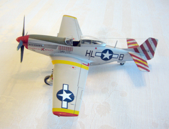 P-51D piloted by Capt. John Voll, 31st FG, 15th AF,  Italy, 1945. (1/48 Monogram)
