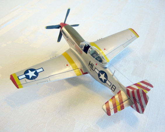 P-51D piloted by Capt. John Voll, 31st FG, 15th AF,  Italy, 1945. (1/48 Monogram)
