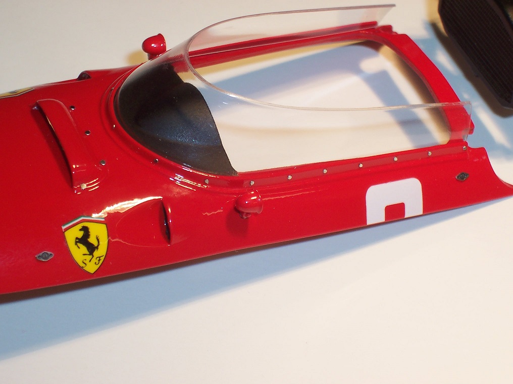 Ferrari 156 Sharknose (1/20 MFH)
World Champion Phil Hill’s 1961 Ferrari 156 Sharknose in 1/20 from MFH kit with scratched parts and details.
