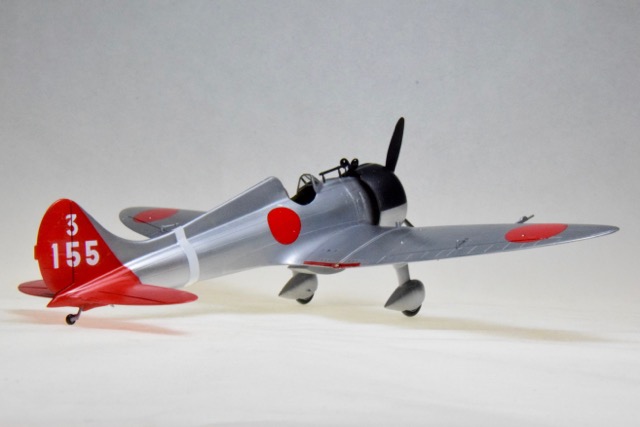 Mitsubishi A5M2 (Fine Molds 1/48)
This is the 1/48 scale, Fine Molds kit of the Mitsubishi A5M2, Allied Code name: Claude. This airplane saw it’s introduction in China in the late 1930s. It was the first Japanese designed carrier-based fighter although many were land based. The late biplane fighters flown by the Chinese forces were no match for this one.
