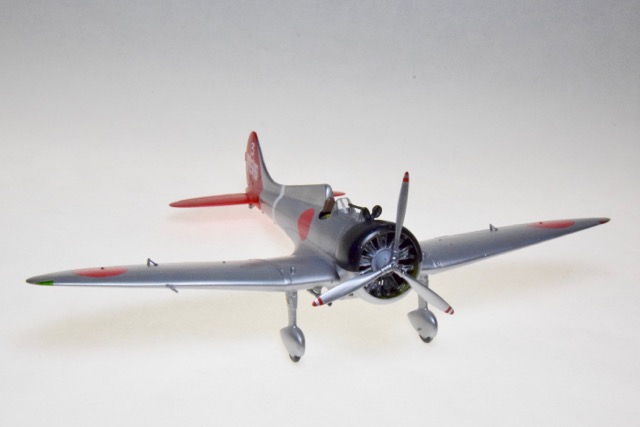 Mitsubishi A5M2 (Fine Molds 1/48)
This is the 1/48 scale, Fine Molds kit of the Mitsubishi A5M2, Allied Code name: Claude. This airplane saw it’s introduction in China in the late 1930s. It was the first Japanese designed carrier-based fighter although many were land based. The late biplane fighters flown by the Chinese forces were no match for this one.
