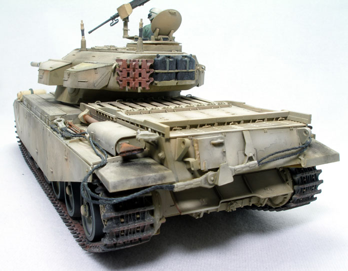 IDF Centurion Sho't (1/35 AFV Club)
OOB with scratchbuild gun mantlet cover
