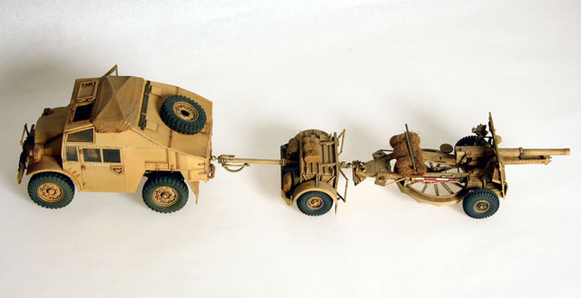 British Quad Gun Tractor & 25 Pound Gun (Tamiya 1/35)
