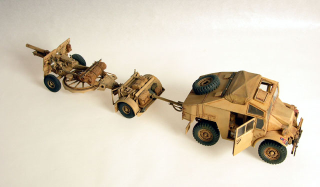 British Quad Gun Tractor & 25 Pound Gun (Tamiya 1/35)
