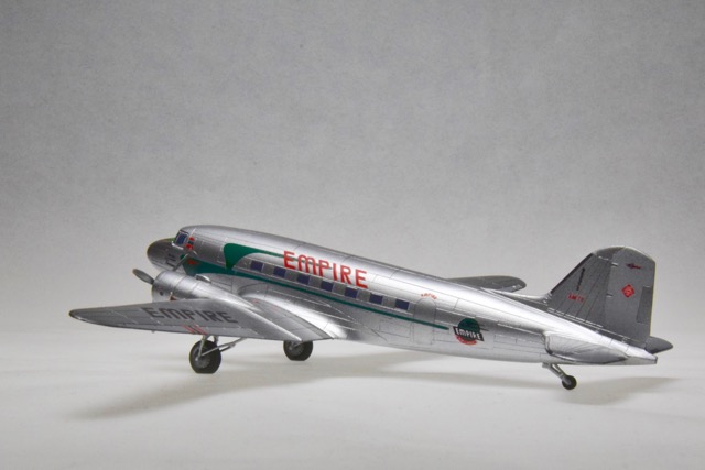 DC-3, Empire Airlines (Minicraft 1/144)
Empire Airlines markings by Draw Decals. Empire flew DC-3 in Idaho beginning in 1948.
