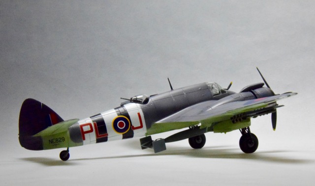 Beaufighter (Airfix 1/72)
Its the new tool Airfix 1/72 scale Beaufighter built out of the box. The actual airplane was stationed in Scotland and its mission was to attack the Nazi navy in the North Sea.
