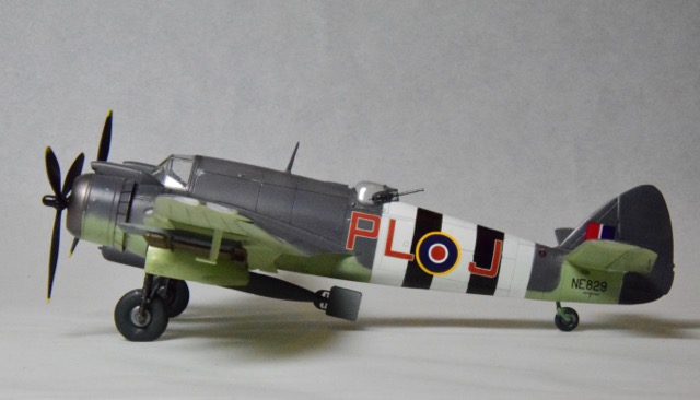 Beaufighter (Airfix 1/72)
Its the new tool Airfix 1/72 scale Beaufighter built out of the box. The actual airplane was stationed in Scotland and its mission was to attack the Nazi navy in the North Sea.
