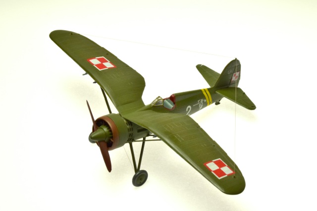 PZL P.11C (Heller 1/72)
Markings are those of 121 Eskadry Mysliwkiej, Polish Air Force 1939.
