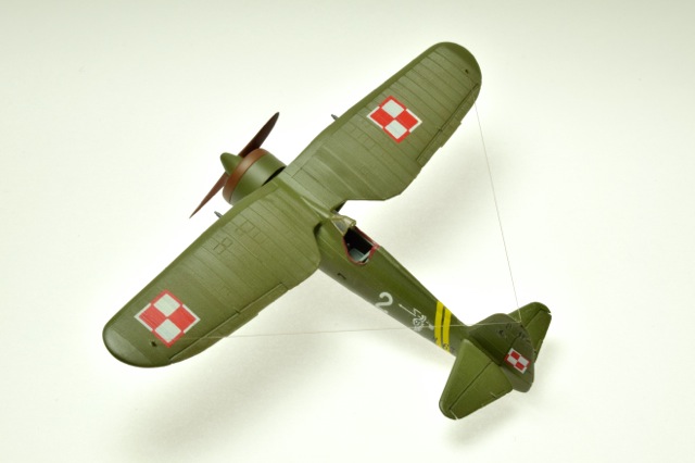 PZL P.11C (Heller 1/72)
Markings are those of 121 Eskadry Mysliwkiej, Polish Air Force 1939.
