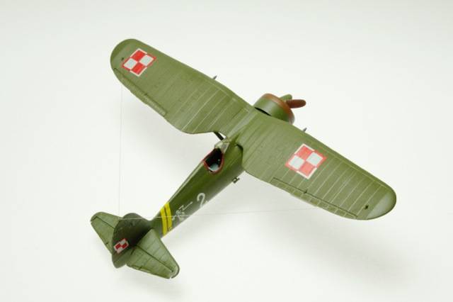 PZL P.11C (Heller 1/72)
Markings are those of 121 Eskadry Mysliwkiej, Polish Air Force 1939.
