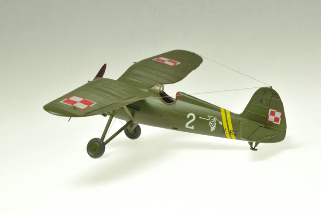 PZL P.11C (Heller 1/72)
Markings are those of 121 Eskadry Mysliwkiej, Polish Air Force 1939.
