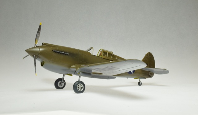 P-40B (Airfix 1/48)
Markings are those of  2nd. Lt. George Welch for Dec. 7, 1941, at Wheeler Field.
