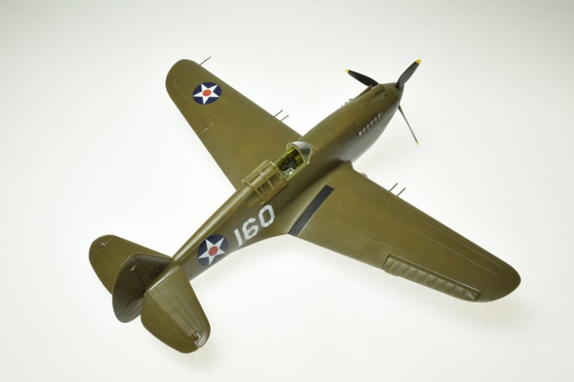 P-40B (Airfix 1/48)
Markings are those of  2nd. Lt. George Welch for Dec. 7, 1941, at Wheeler Field.
