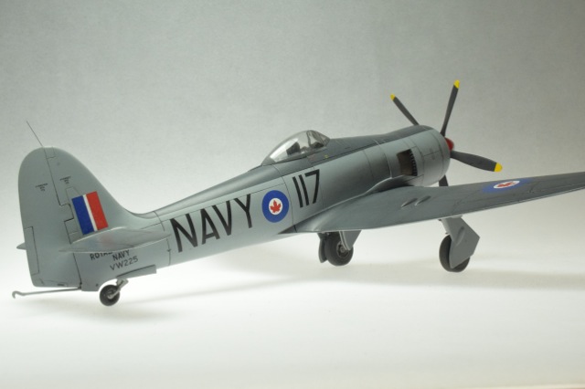 Sea Fury (Hobbycraft 1/48)
Sea Fury FB 11,  Royal Canadian Navy,   HMCS Shearwater,  1952.
