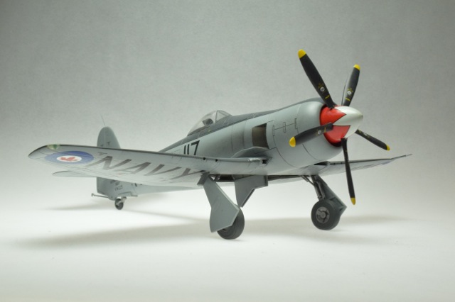 Sea Fury (Hobbycraft 1/48)
Sea Fury FB 11,  Royal Canadian Navy,   HMCS Shearwater,  1952.
